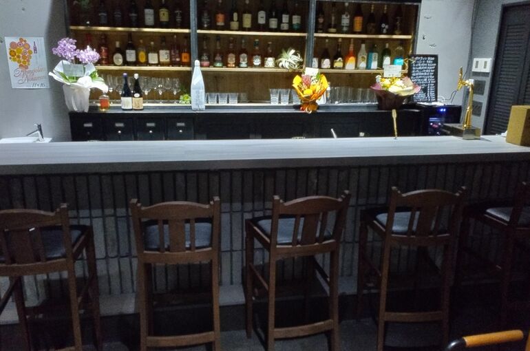 日暮里L様BAR_カウンター-min